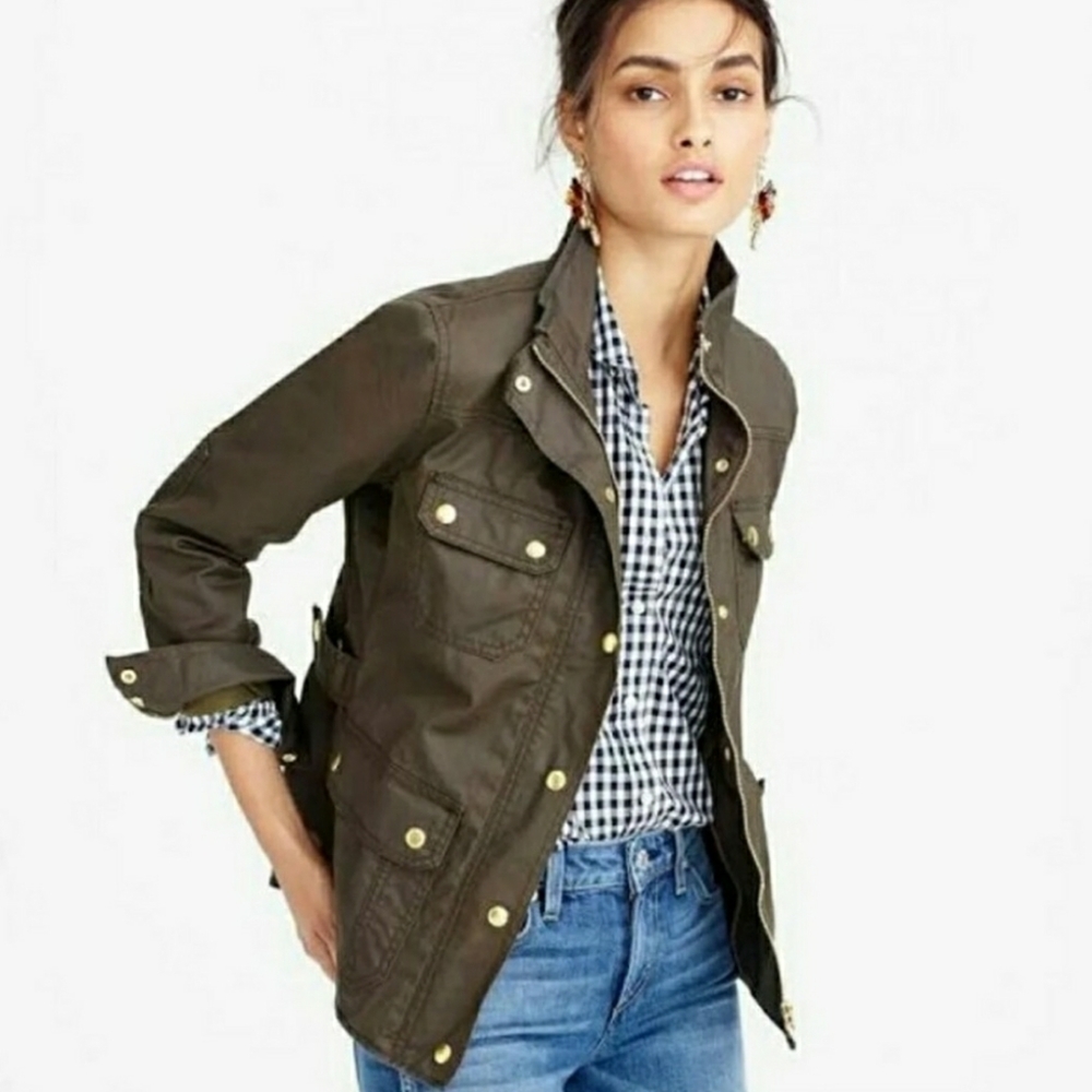 J Crew Olive Green Boyfriend Field Relaxed Utility